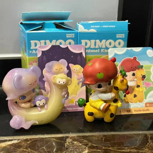 POP MART Dimoo Animal Kingdom series blind box toys, mystery box activity dolls, surprise birthday models, children's toys