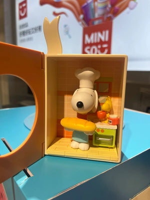 Genuine Miniso Snoopy My Story Theme Series Blind Box Funny Cartoon Model Garage Kit Surprise Toy Trendy Play Ornament Gift