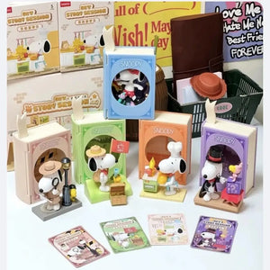 Genuine Miniso Snoopy My Story Theme Series Blind Box Funny Cartoon Model Garage Kit Surprise Toy Trendy Play Ornament Gift