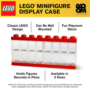 LEGO Red 16-Minifigure Display Case
