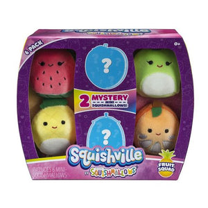 Squishville by Squishmallows 6-Pack w/ 2 MYSTERY MINI SQUISHMALLOWS